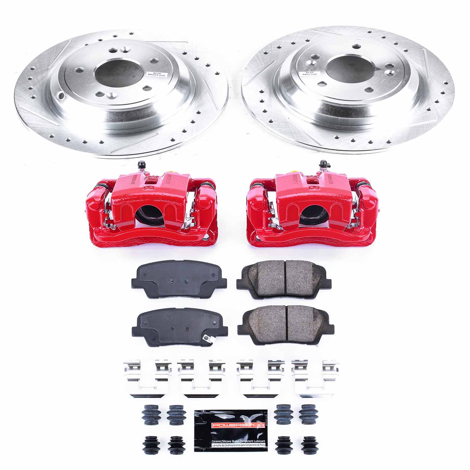 Power Stop KC584 Z23 Evolution Sport Rear Brake Kit for 2009 Hyundai Genesis product image