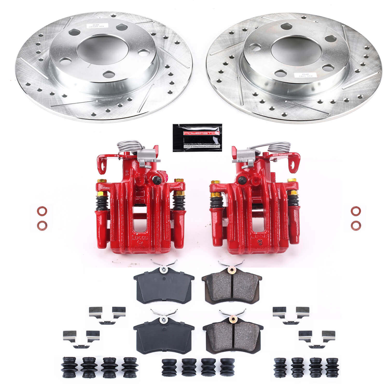 Power Stop KC585 Z23 Evolution Sport Rear Brake Kit for 1999-2005 Volkswagen Passat - product image