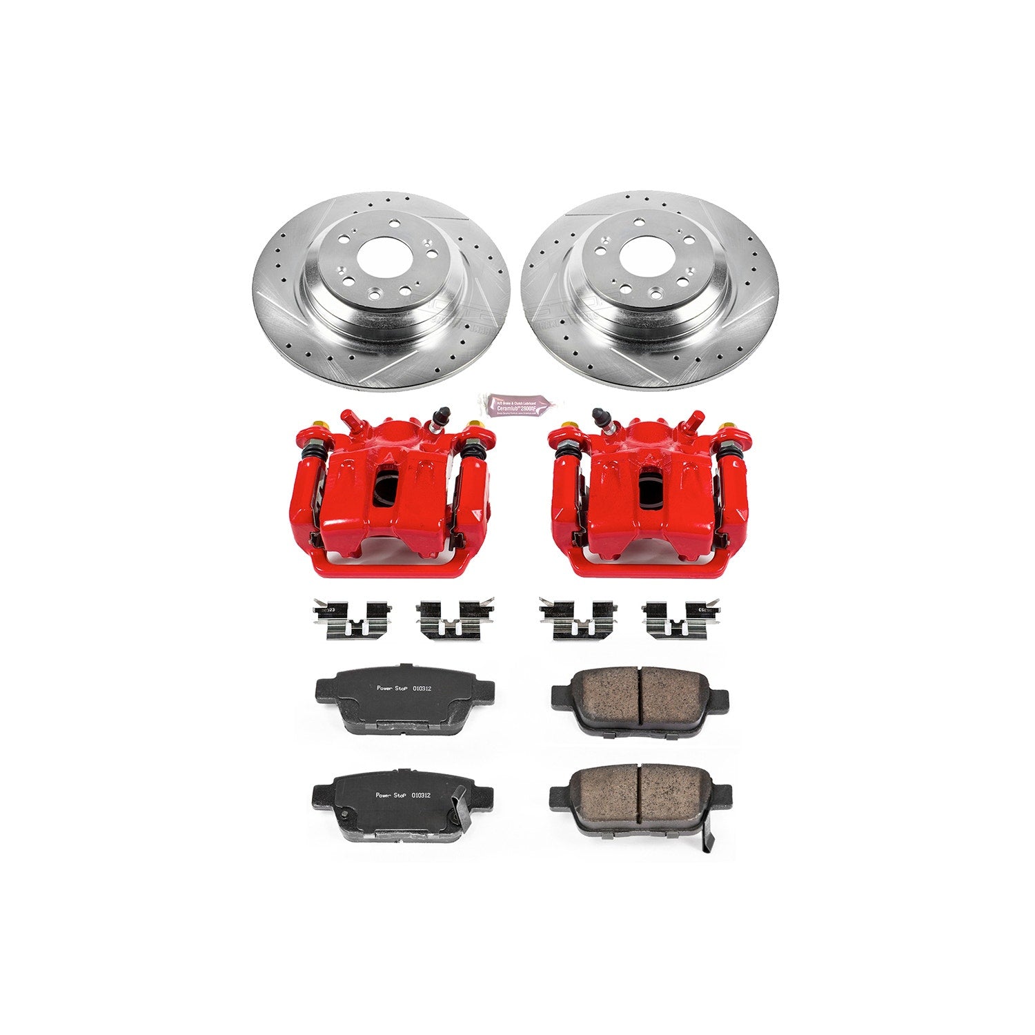 Power Stop KC5854 Z23 Evolution Sport Performance 1-Click Brake Kit With Calipers (Rear) for 2009-2014 Acura Tl product image