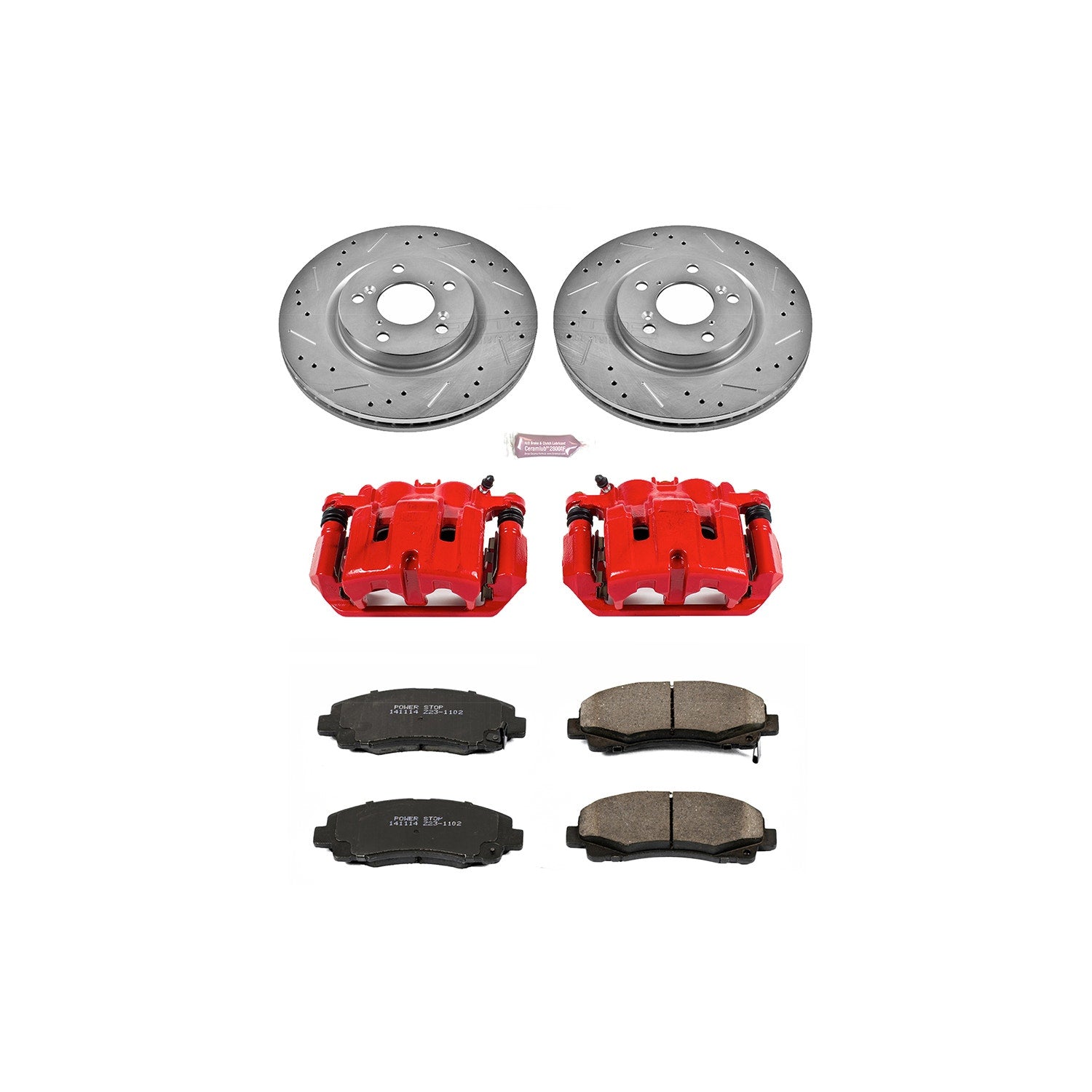 Power Stop KC5855 Z23 Evolution Sport Performance 1-Click Brake Kit With Calipers (Front) for 2009-2014 Acura Tl product image