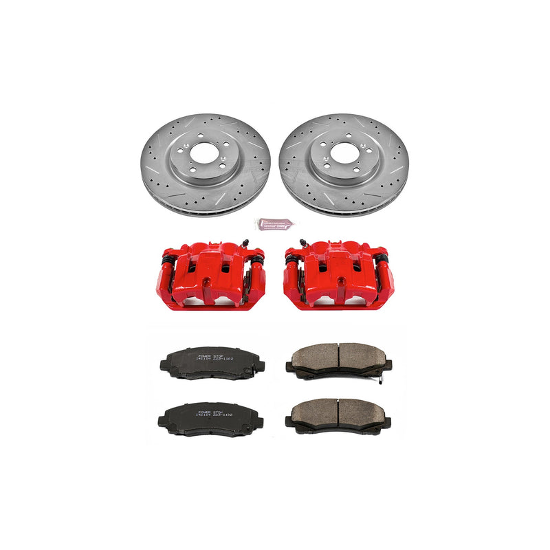 Power Stop KC5855 Z23 Evolution Sport Performance 1-Click Brake Kit With Calipers (Front) for 2009-2014 Acura Tl product image