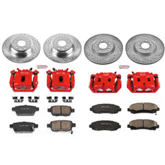Power Stop KC5856 Z23 Evolution Sport Performance 1-Click Brake Kit With Calipers (Front And Rear) for 2009-2014 Acura Tl product image