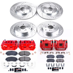 Power Stop KC5858 Z23 Evolution Sport Performance Pad And Rotor Kit With Calipers for 2011-2014 Honda Odyssey product image