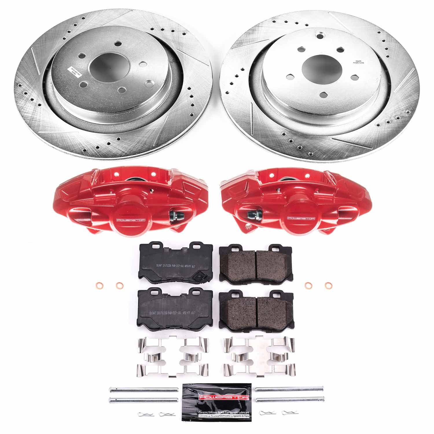Power Stop KC5861 Z23 Evolution Sport Performance 1-Click Brake Kit With Calipers (Rear) for 2009-2022 INFINITI FX50 product image