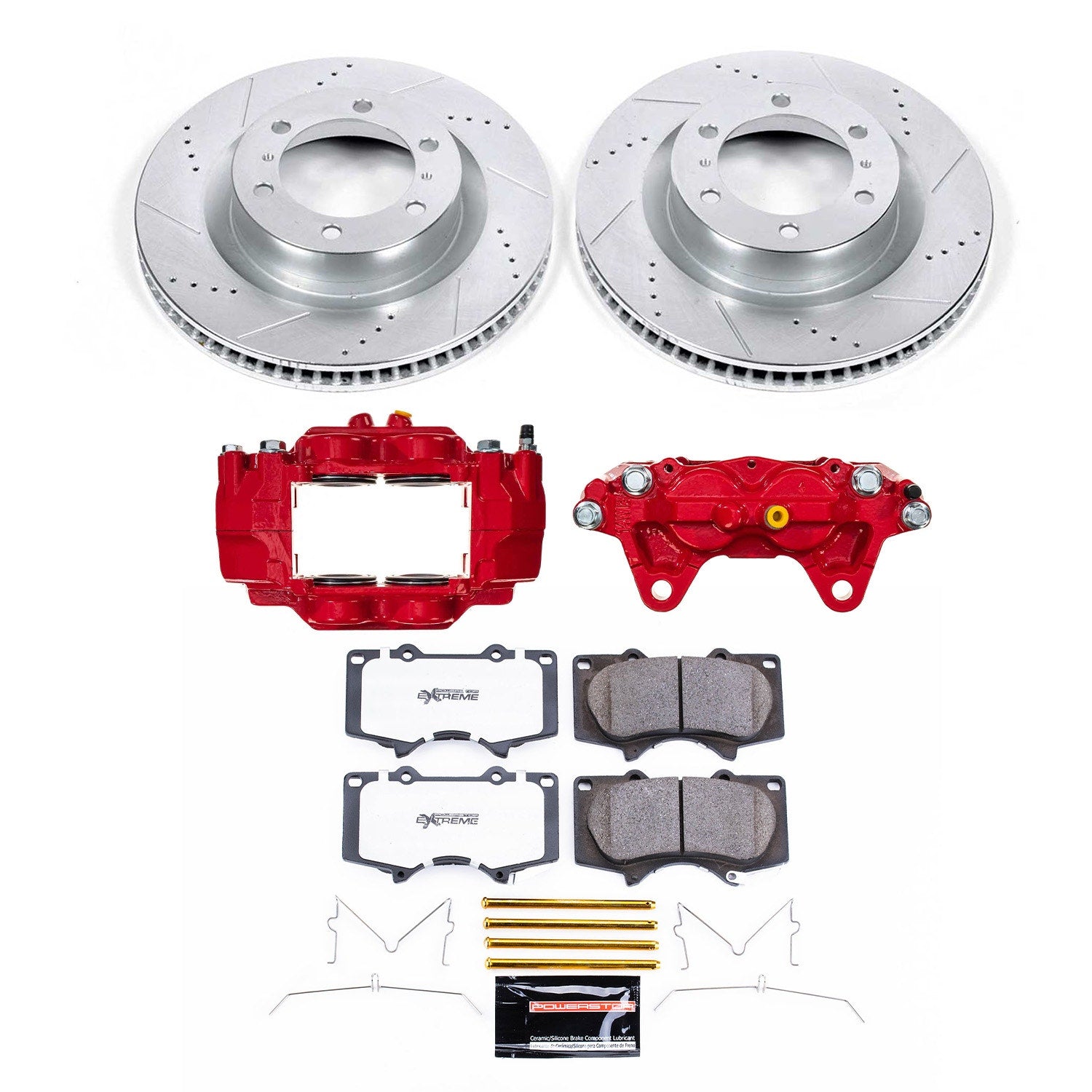 Power Stop KC5873A-36 Front Z36 Extreme Performance Truck And Tow 1-Click Pad And Rotor Kit With Calipers for 2016-2023 Lexus GX460 product image