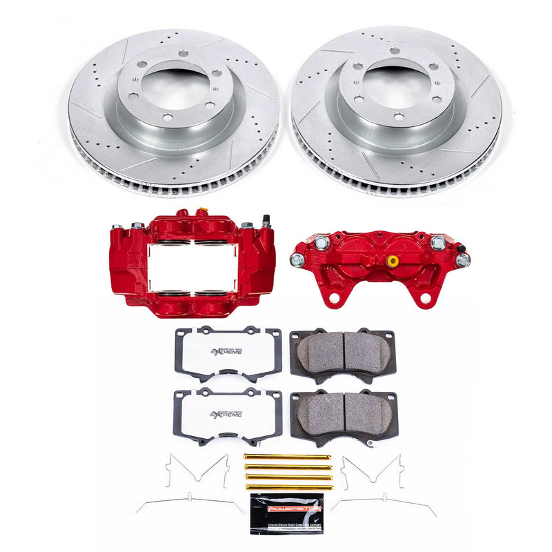 Power Stop KC5873A-36 Front Z36 Extreme Performance Truck And Tow 1-Click Pad And Rotor Kit With Calipers for 2016-2023 Lexus GX460 product image