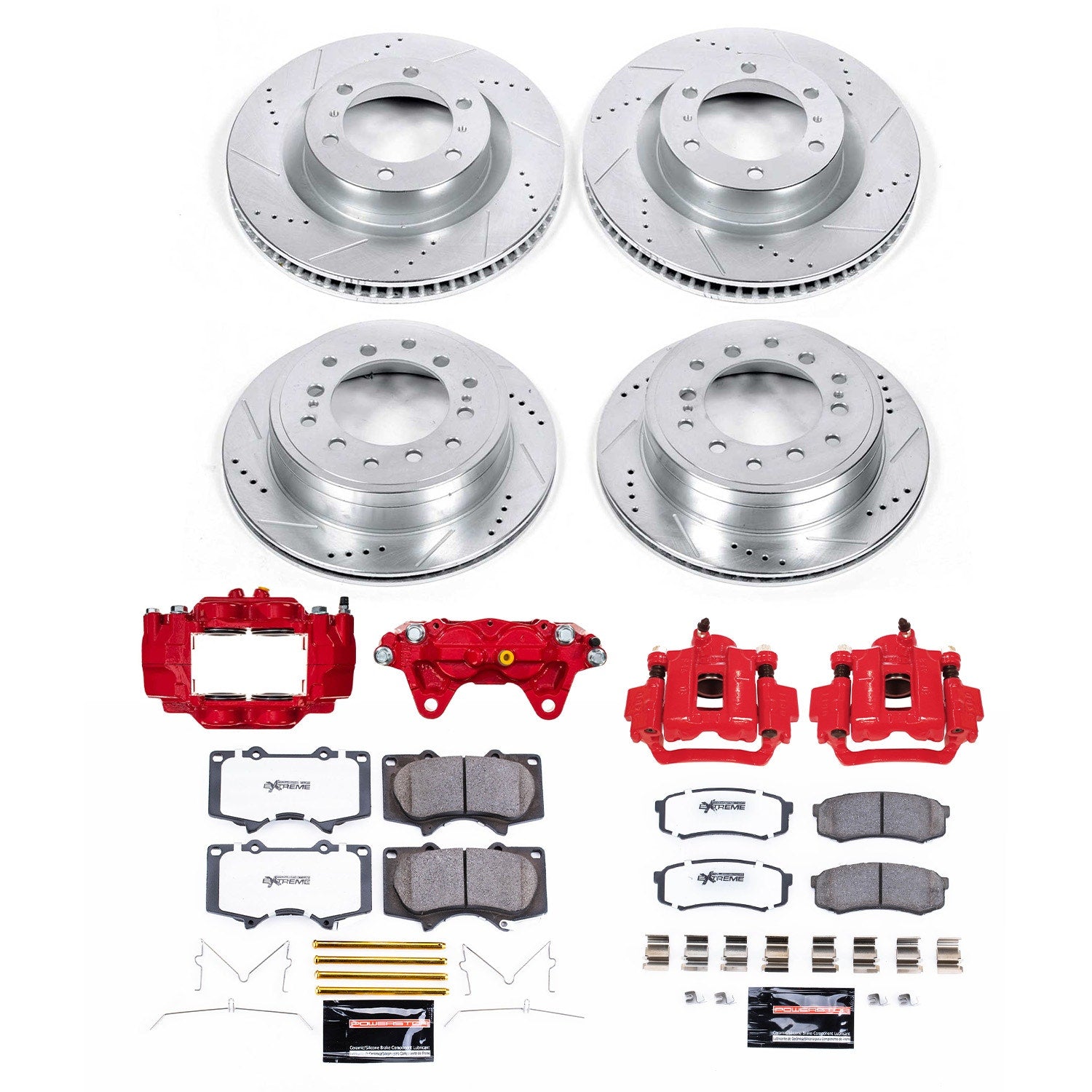 Power Stop KC5874A-36 Front And Rear Z36 Extreme Performance Truck And Tow 1-Click Pad And Rotor Kit With Calipers for 2016-2023 Lexus GX460 product image