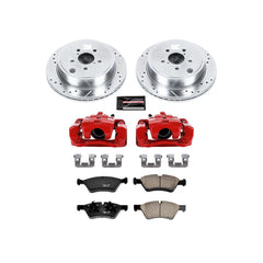 Power Stop KC5883 - Z23 Evolution Sport Performance 1-Click Drilled And Slotted Rear Brake Kit With Calipers vehicle fitment brake part