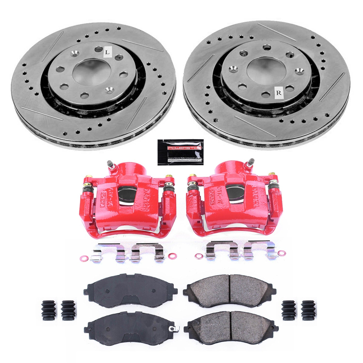 Power Stop KC5893 Z23 Evolution Sport Front Brake Kit for 2004-2016 Chevrolet Aveo product image