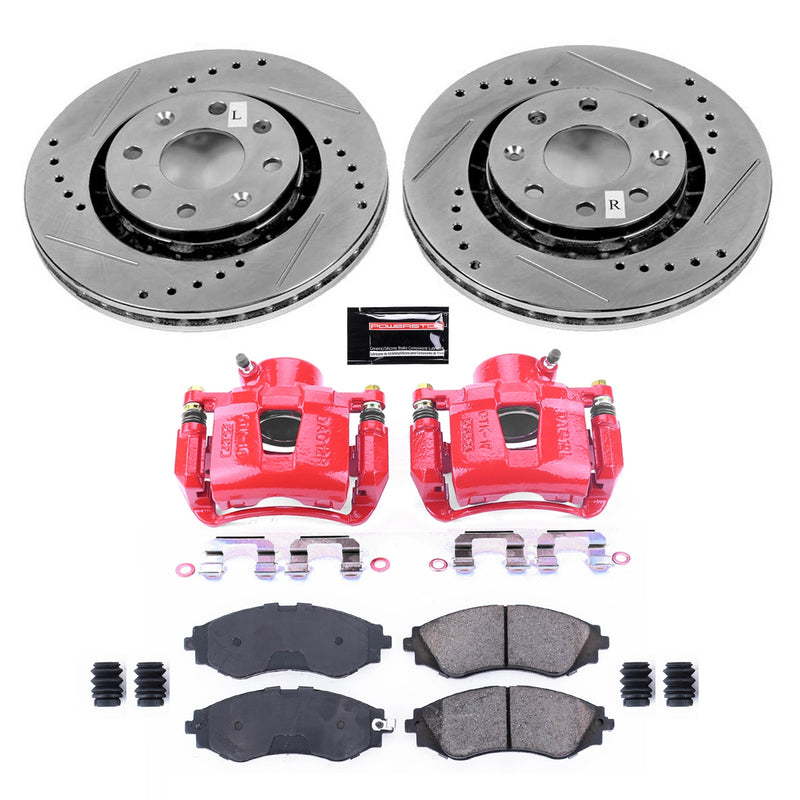 Power Stop KC5893 Z23 Evolution Sport Front Brake Kit for 2004-2016 Chevrolet Aveo product image