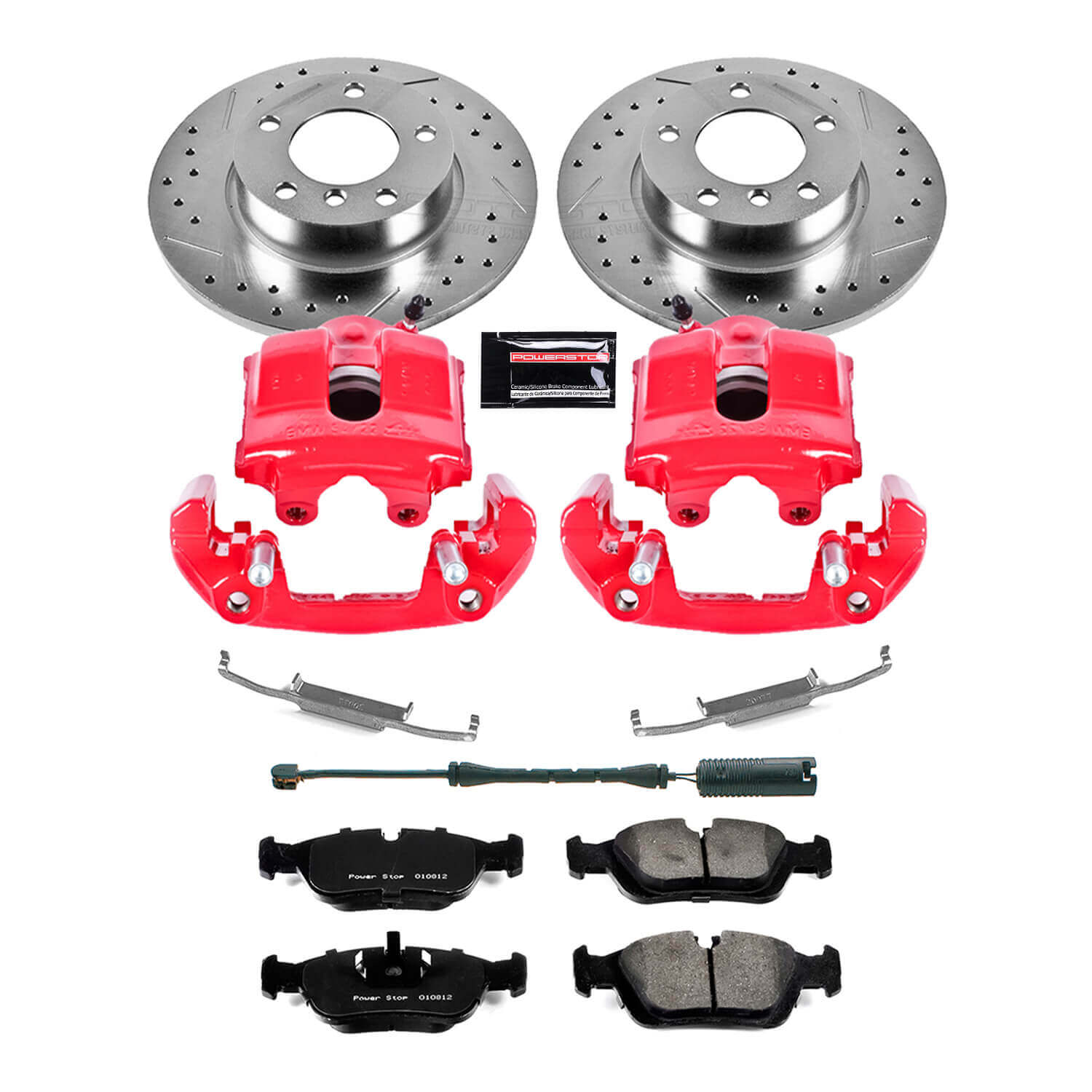 Power Stop KC590 Z23 Evolution Sport Performance 1-Click Brake Kit With Calipers (Front) for 1999 BMW 318TI product image