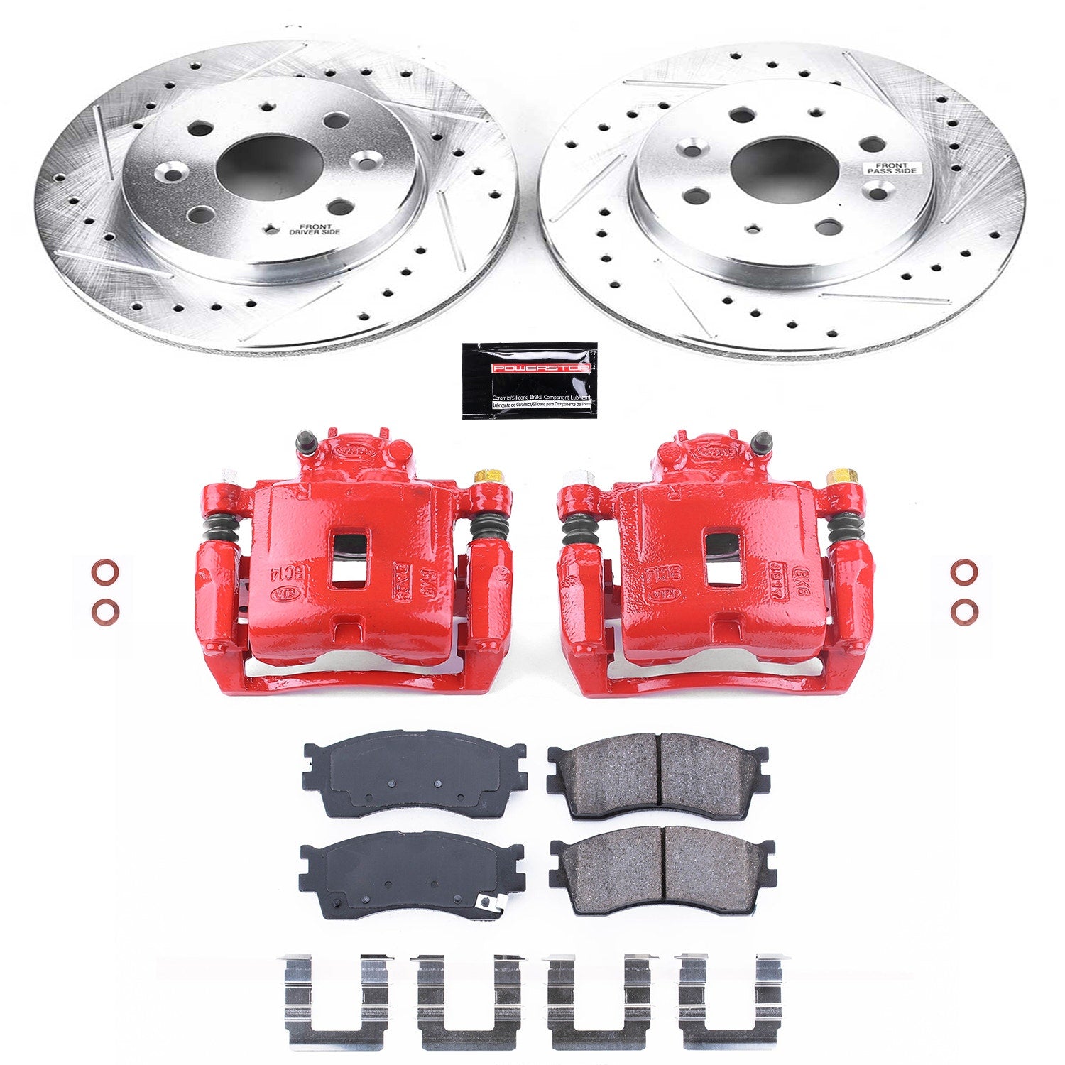 Power Stop KC5902 Z23 Evolution Sport Front Brake Kit for 2003-2005 Kia Rio product image