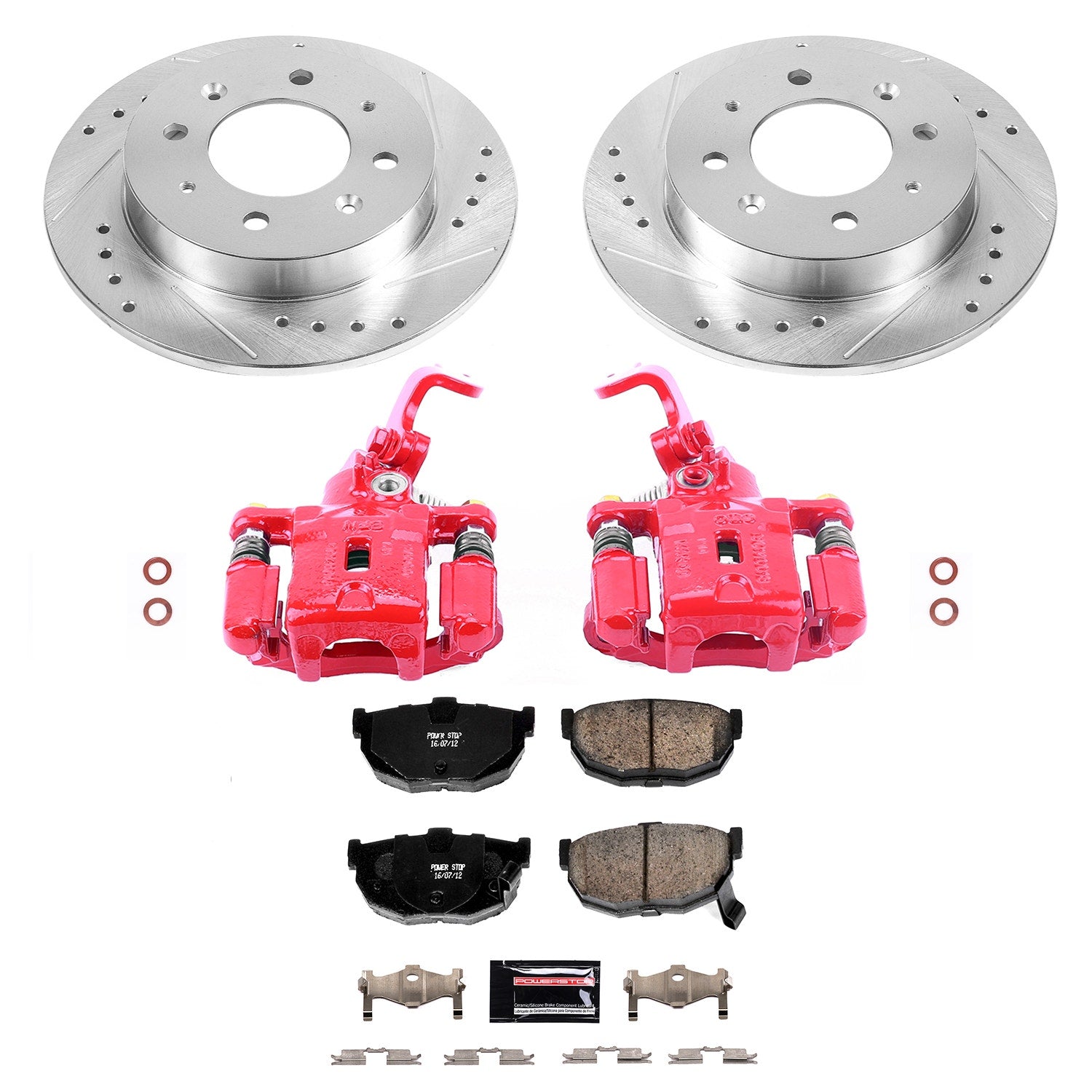Power Stop KC5905 Z23 Evolution Sport Rear Brake Kit for 2004-2009 Kia Spectra product image