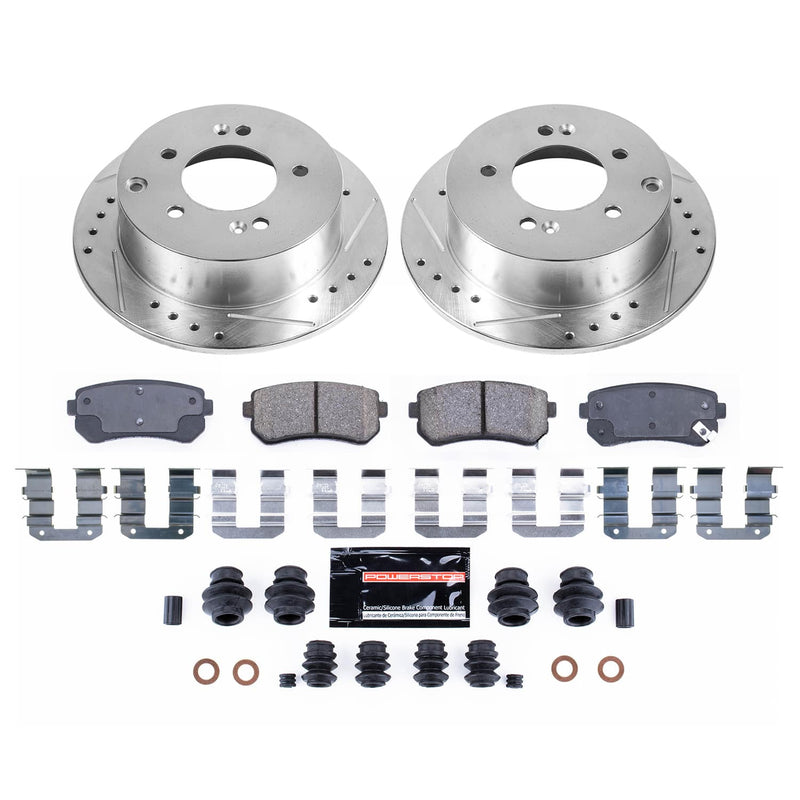 Power Stop KC5915 - Rear Z23 Evolution Sport Pad And Rotor Kit With Calipers vehicle fitment brake part