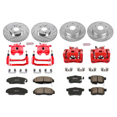 Power Stop KC5935 Z23 Evolution Sport Performance 1-Click Brake Kit With Calipers (Front And Rear) for 2011 Honda Accord product image