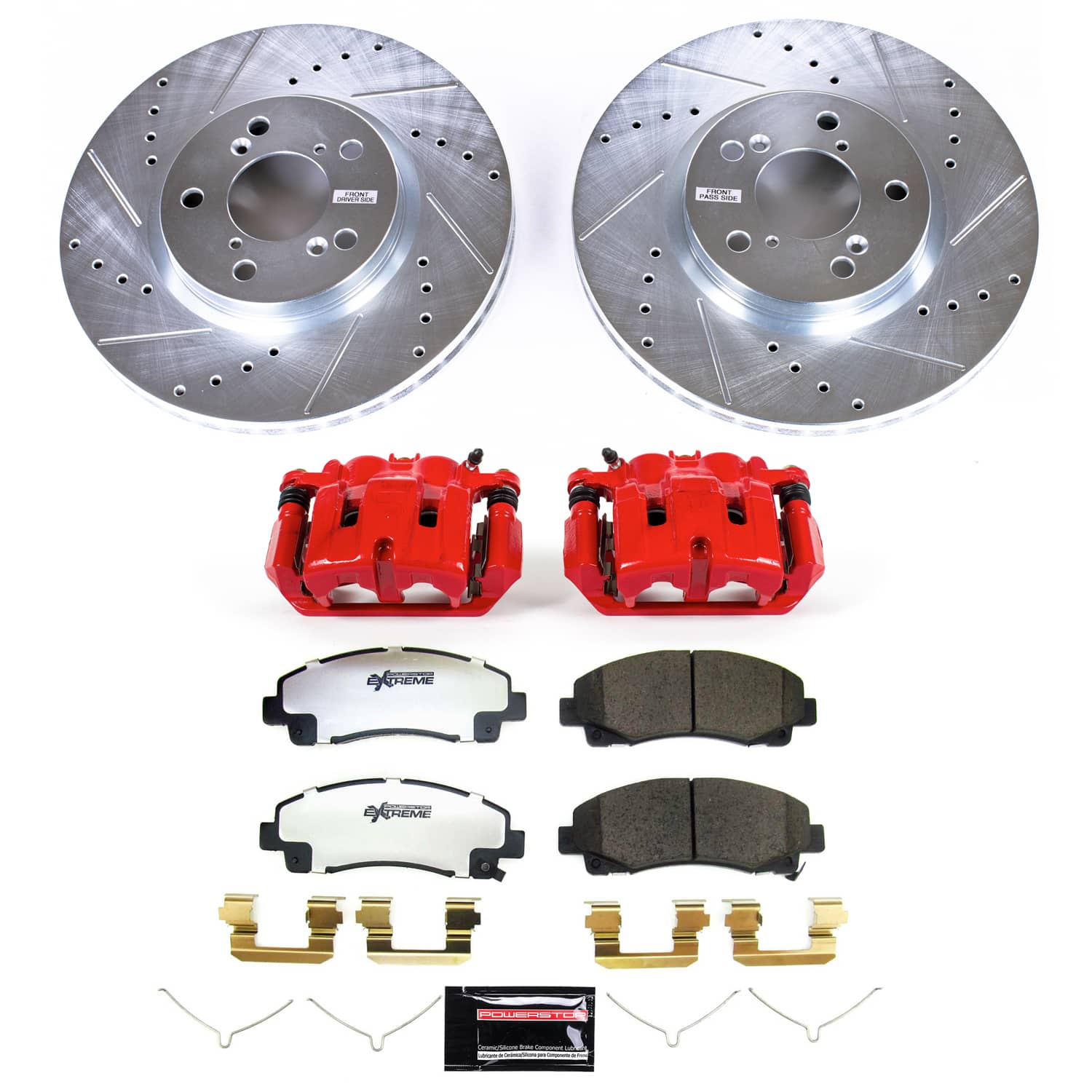 Power Stop KC5939-26 - Front Z26 Street Warrior Pad And Rotor Kit With Calipers vehicle fitment brake part