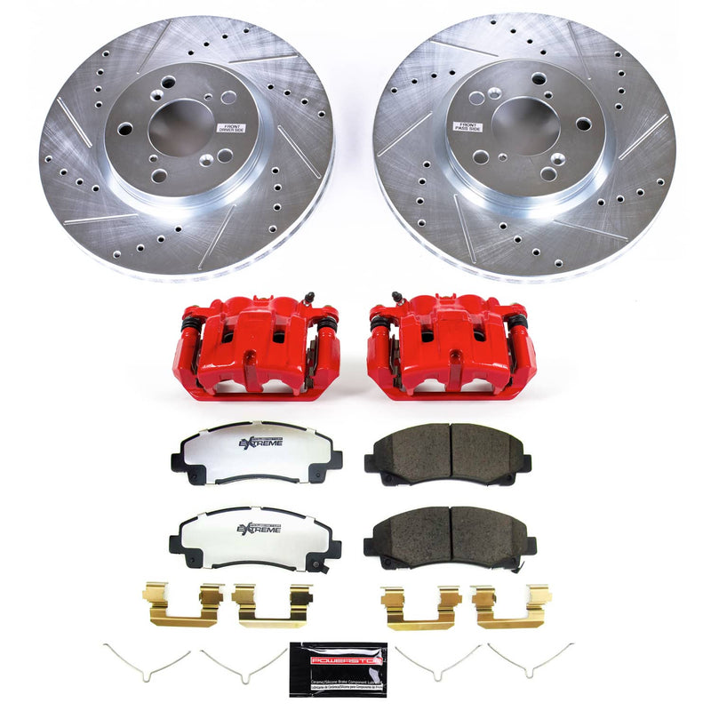 Power Stop KC5939-26 - Front Z26 Street Warrior Pad And Rotor Kit With Calipers vehicle fitment brake part