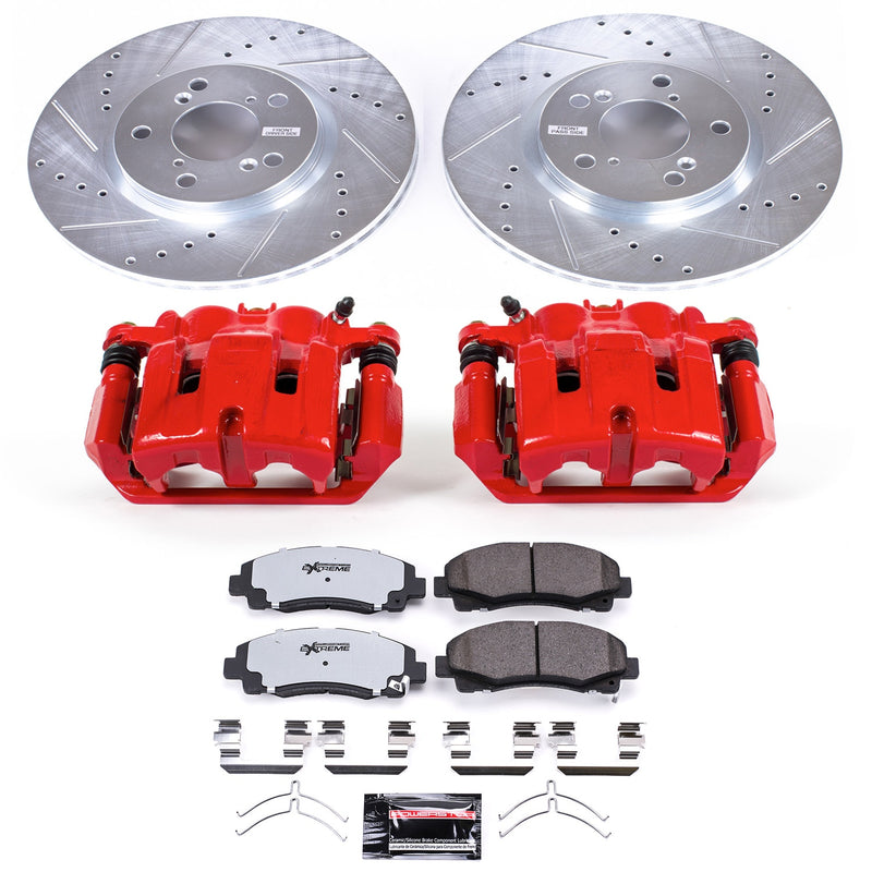 Power Stop KC5939-36 Z36 Extreme Performance Truck And Tow 1-Click Front Brake Kit With Calipers for 2012-2014 Honda Ridgeline product image