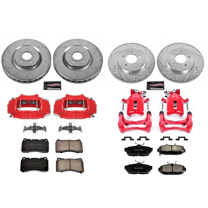 Power Stop KC5942 Z23 Evolution Sport Front And Rear Brake Kit for 2012 Ford Mustang Shelby GT500 product image