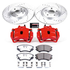 Power Stop KC5948-26 Z26 Street Warrior 1-Click Front Brake Kit With Calipers for 2011-2017 Chevrolet Caprice product image