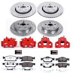 Power Stop KC5952-36 Z36 Extreme Performance Truck And Tow 1-Click Front And Rear Brake Kit With Calipers for 2011-2017 Dodge Durango product image