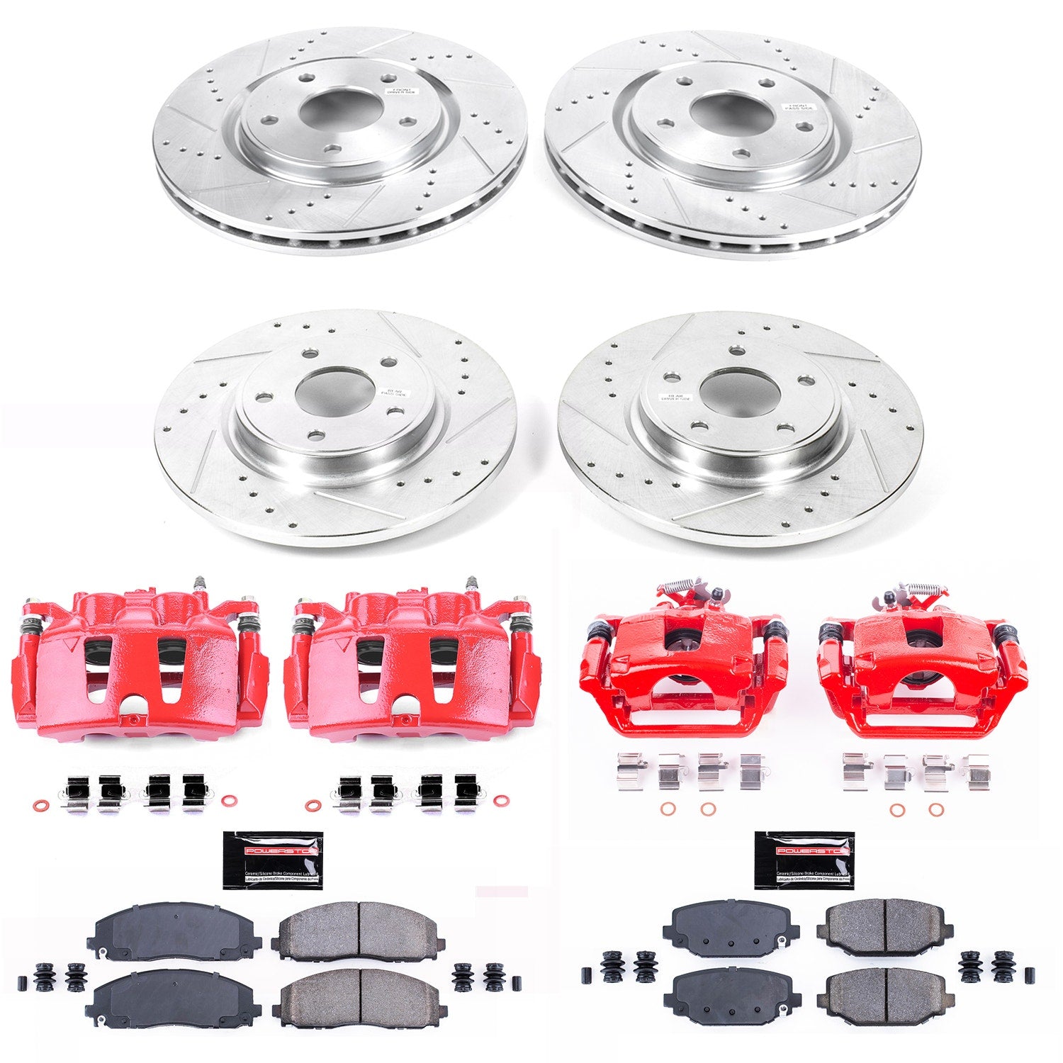 Power Stop KC5960 Z23 Evolution Sport Performance Pad And Rotor Kit With Calipers for 2012-2016 Chrysler Town & Country product image