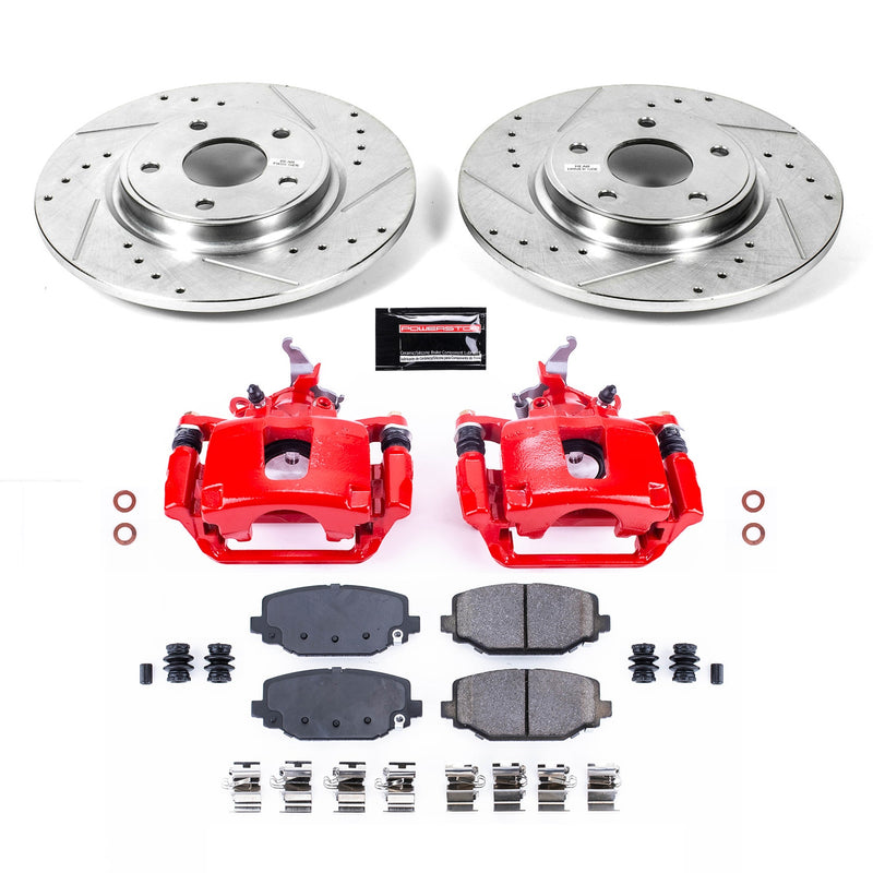 Power Stop KC5961B Z23 Evolution Sport Performance Pad And Rotor Kit With Calipers for 2012-2020 Dodge Journey product image