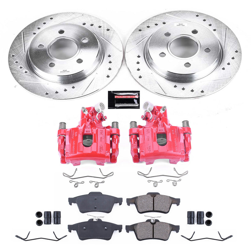 Power Stop KC5975 Z23 Evolution Sport Rear Brake Kit for 2012-2018 Ford Focus - product image