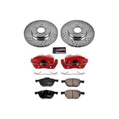Power Stop KC5976A Z23 Evolution Sport Performance 1-Click Drilled And Slotted Front Brake Kit With Calipers for 2013-2018 Ford C-Max product image