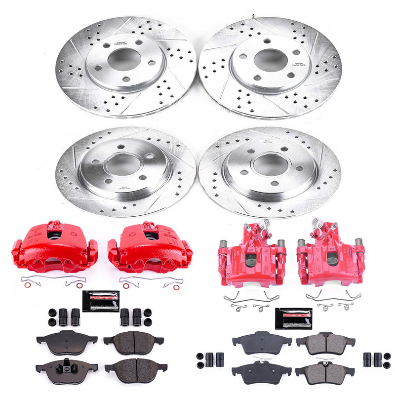 Power Stop KC5977A Z23 Evolution Sport Front And Rear Brake Kit for 2014-2018 Ford Focus product image
