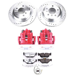 Power Stop KC5980-26 Z26 Street Warrior 1-Click Rear Brake Kit With Calipers for 2011-2013 BMW 328I Convertible Station Wagon product image