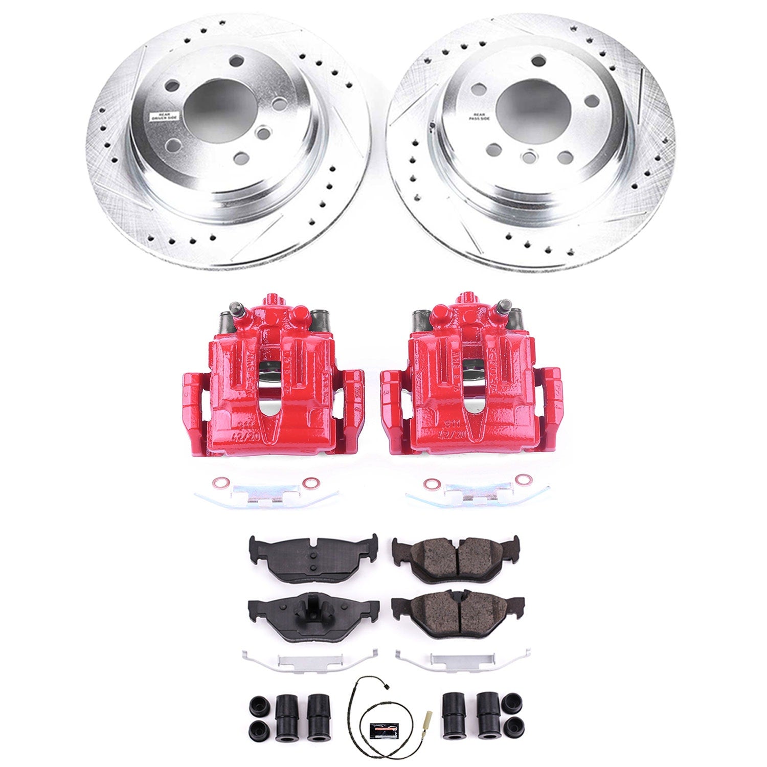 Power Stop KC5980 Z23 Evolution Sport Rear Brake Kit for 2011-2013 BMW 328I Convertible Station Wagon product image