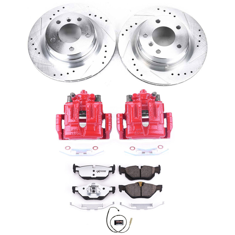 Power Stop KC5981-26 Z26 Street Warrior 1-Click Rear Brake Kit With Calipers for 2011-2013 BMW 328I Coupe (2 Door) product image
