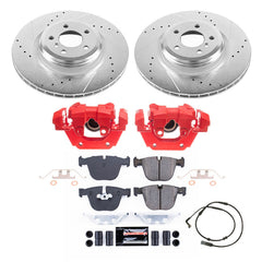 Power Stop KC6014 Rear Z23 Evolution Sport Performance 1-Click Pad And Rotor Kit With Calipers for 2009 BMW 750I product image