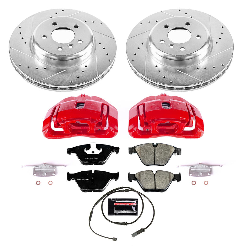 Power Stop KC6020 Front Z23 Evolution Sport Performance 1-Click Pad And Rotor Kit With Calipers for 2011 BMW 535I product image