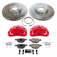 Power Stop KC6026 Front Z23 Evolution Sport Performance 1-Click Pad And Rotor Kit With Calipers for 2010-2017 BMW 535I GT product image