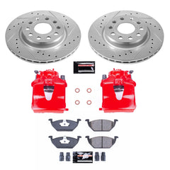 Power Stop KC6041 Z23 Evolution Sport Performance Pad And Rotor Kit With Calipers for 2011 Volkswagen Jetta Base, S Rear Drum product image