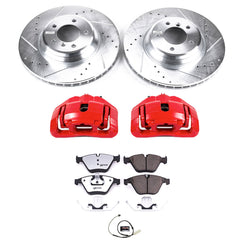 Power Stop KC6055-26 Z26 Street Warrior 1-Click Front Brake Kit With Calipers for 2011-2013 BMW 335D product image