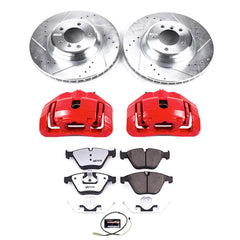 Power Stop KC6058-26 Z26 Street Warrior 1-Click Front Brake Kit With Calipers for 2011-2015 BMW 335I Xdrive product image