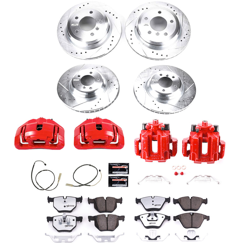 Power Stop KC6059-26 - Z26 Street Warrior 1-Click Front And Rear Brake Kit With Calipers vehicle fitment brake part