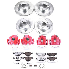 Power Stop KC6072-26 Z26 Street Warrior 1-Click Front And Rear Brake Kit With Calipers for 2011-2013 BMW 328I Coupe (2 Door) product image