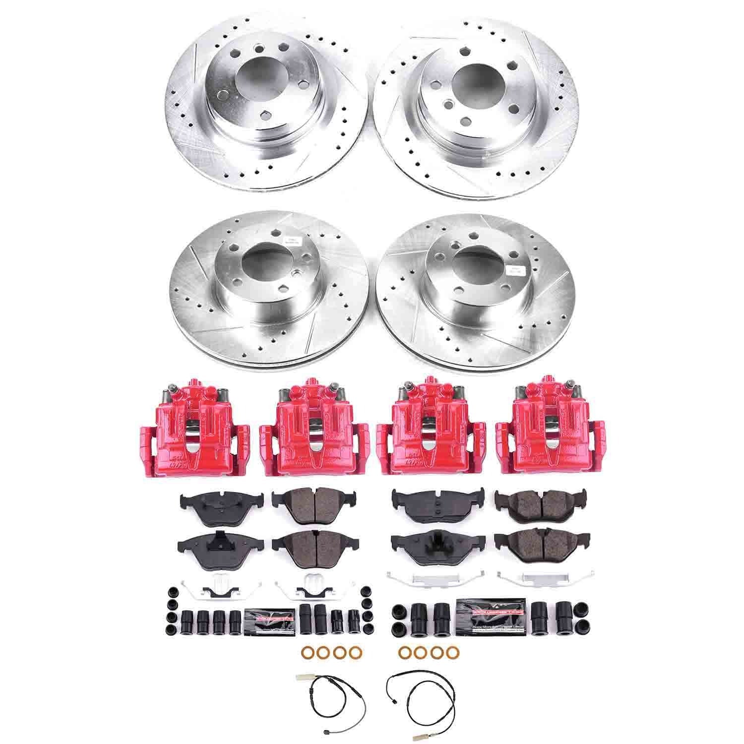 Power Stop KC6072 - Z23 Evolution Sport Front And Rear Brake Kit vehicle fitment brake part