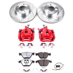 Power Stop KC6073-26 Z26 Street Warrior 1-Click Front Brake Kit With Calipers for 2011-2015 BMW 328I Xdrive product image