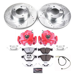 Power Stop KC6073A 26 - Front Z26 Extreme Street Warrior 1-Click Pad And Rotor Kit With Calipers for 2011 BMW 328I product image