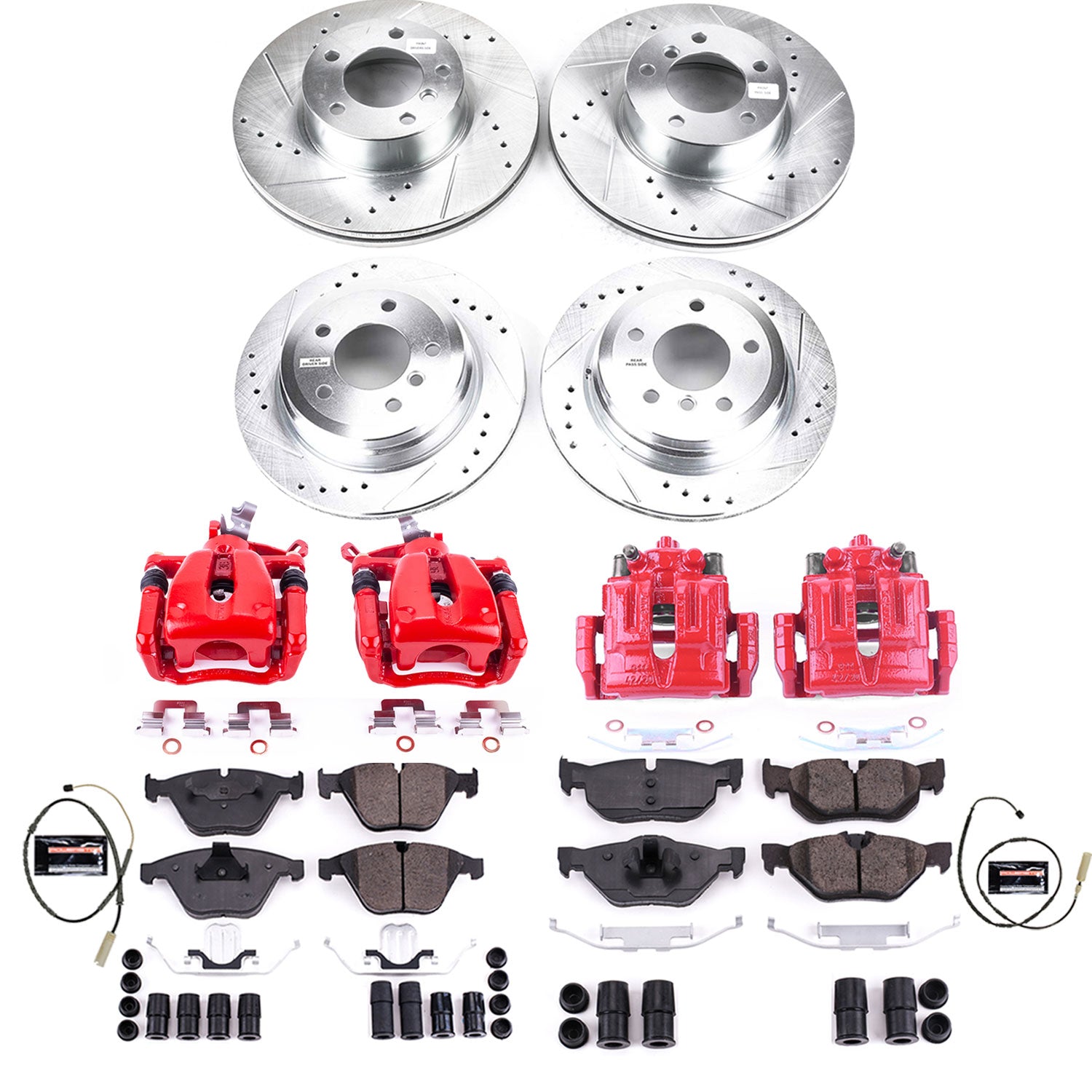Power Stop KC6074 - Z23 Evolution Sport Front And Rear Brake Kit vehicle fitment brake part