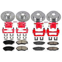 Power Stop KC6083 Z23 Evolution Sport Performance 1-Click Brake Kit With Calipers (Front And Rear) for 2011-2014 Subaru Forester product image