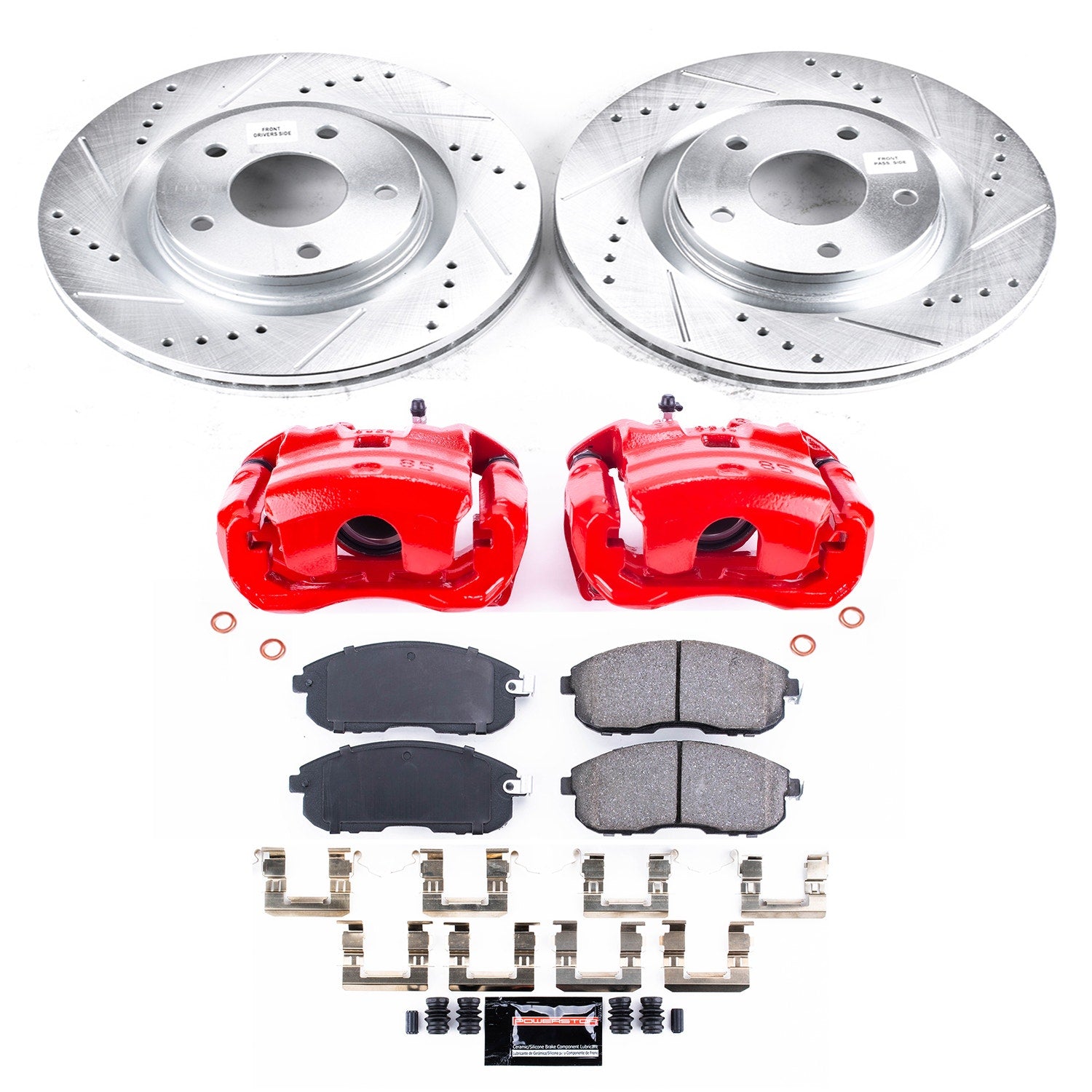 Power Stop KC6094 Z23 Evolution Sport Front Brake Kit for 2017-2018 Nissan Sentra Nismo, SR Turbo product image