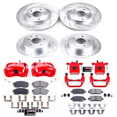 Power Stop KC6095 Z23 Evolution Sport Front And Rear Brake Kit for 2017-2018 Nissan Sentra Nismo, SR Turbo product image