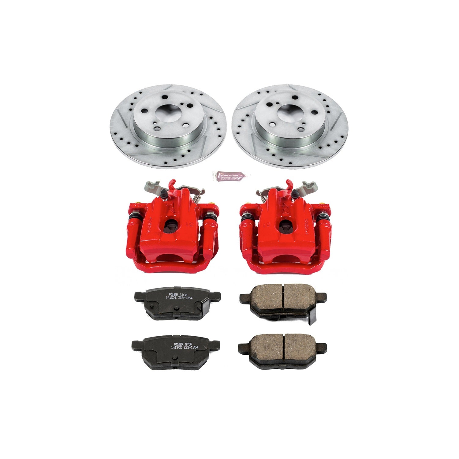 Power Stop KC6097 Z23 Evolution Sport Performance 1-Click Brake Kit With Calipers (Rear) for 2011-2016 Scion Tc product image