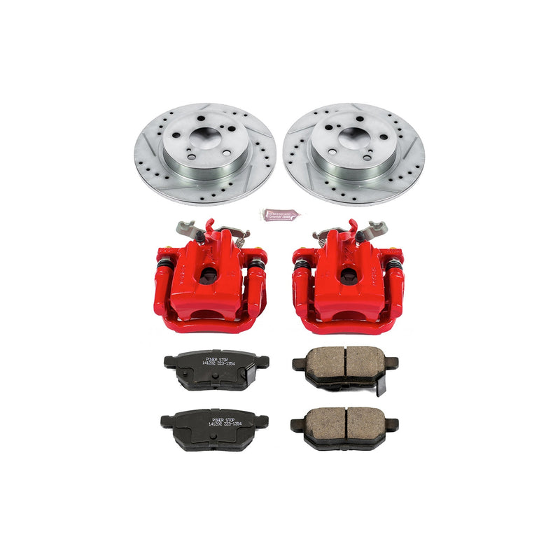 Power Stop KC6097 Z23 Evolution Sport Performance 1-Click Brake Kit With Calipers (Rear) for 2011-2016 Scion Tc product image